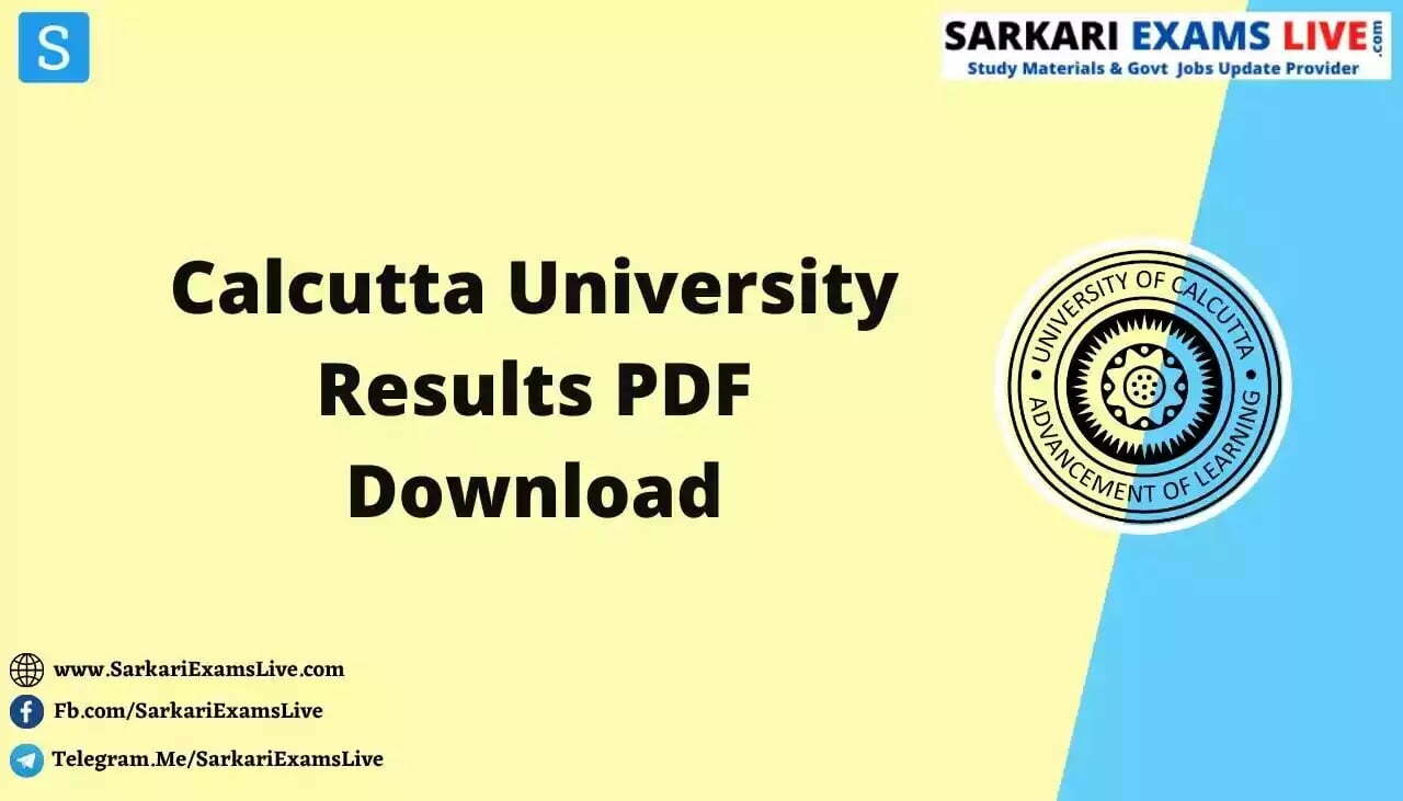 Calcutta University Results Link