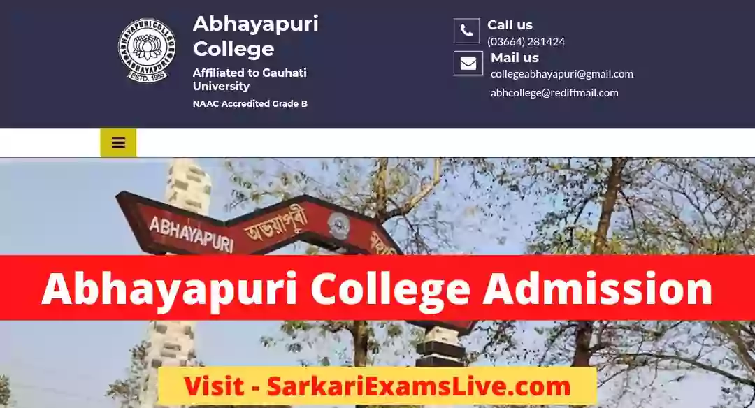 Abhayapuri College Merit List 2022