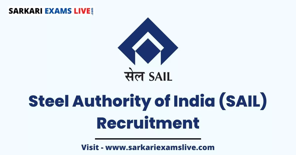 SAIL Burnpur Jobs Recruitment 2022 Notification