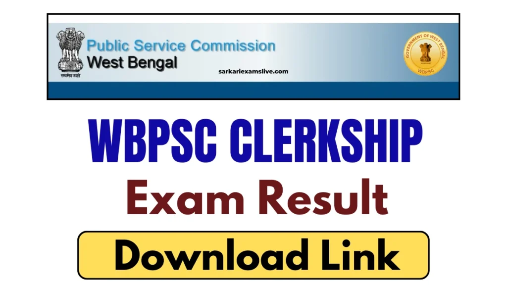 WBPSC Clerkship Result 2025