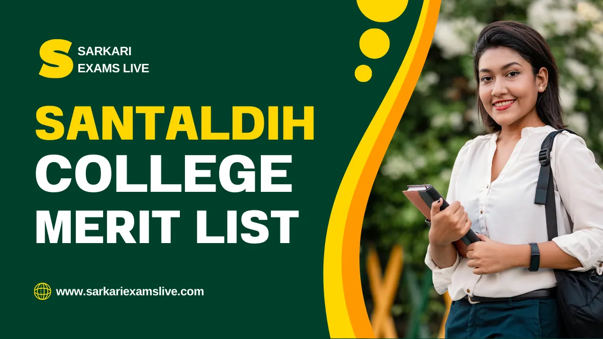 Santaldih College UG Merit List 2025