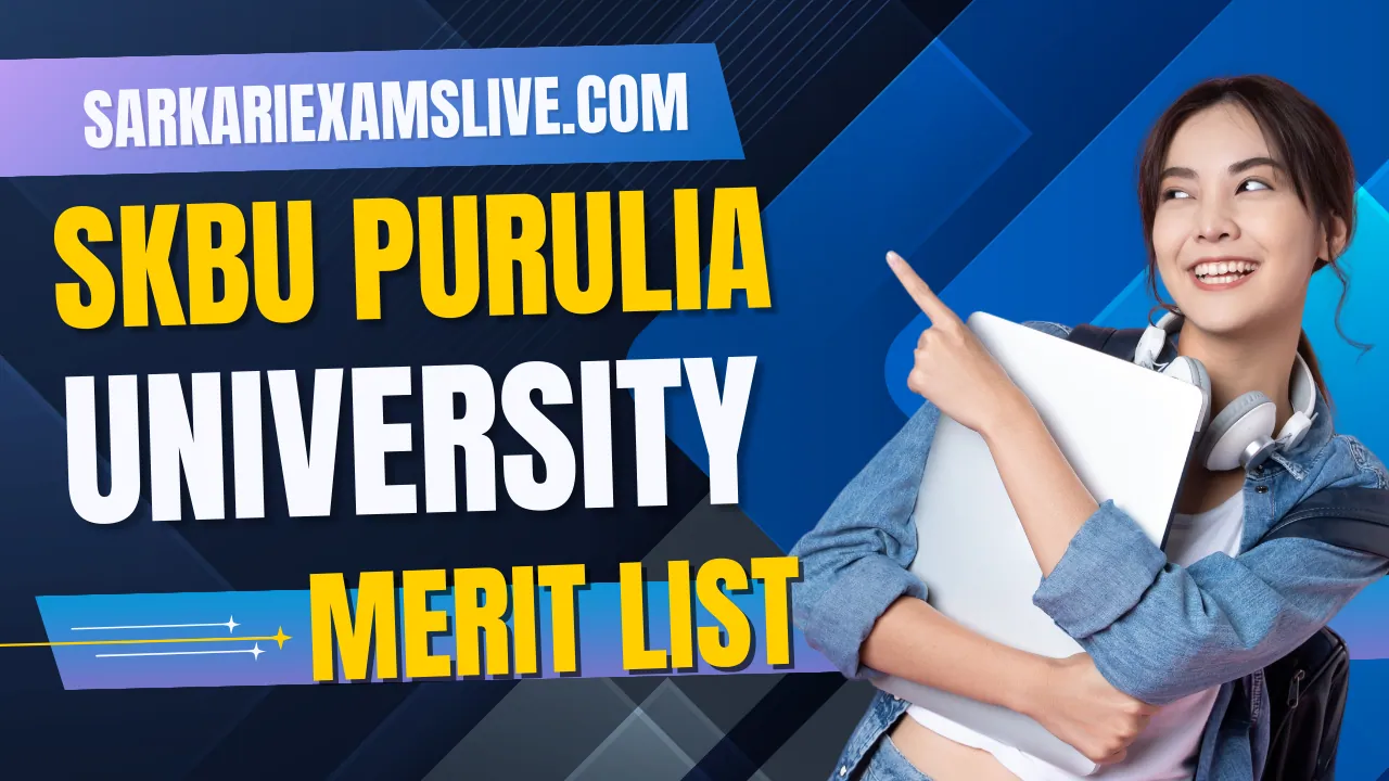 Sidho Kanho Birsha University UG PG Merit List 2025