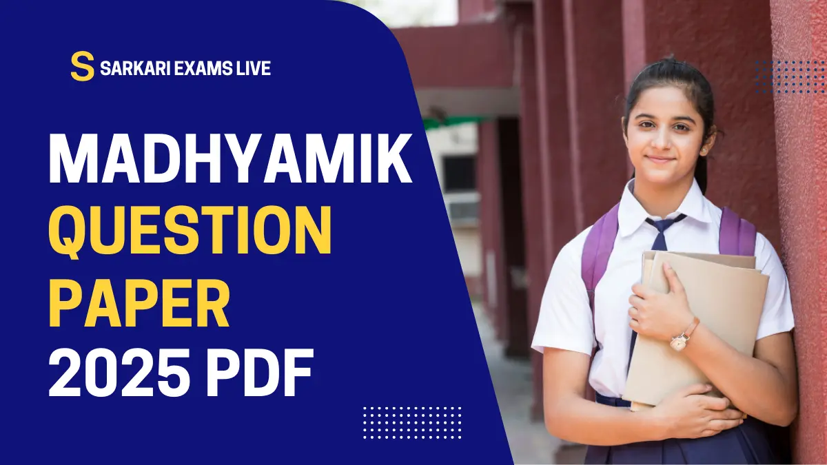West Bengal Madhyamik Question Paper 2025 PDF Download